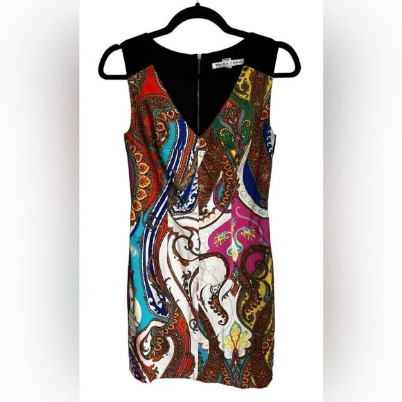 Trina Turk Paisley Angeline Dress Size 4 - Picture 2 of 7